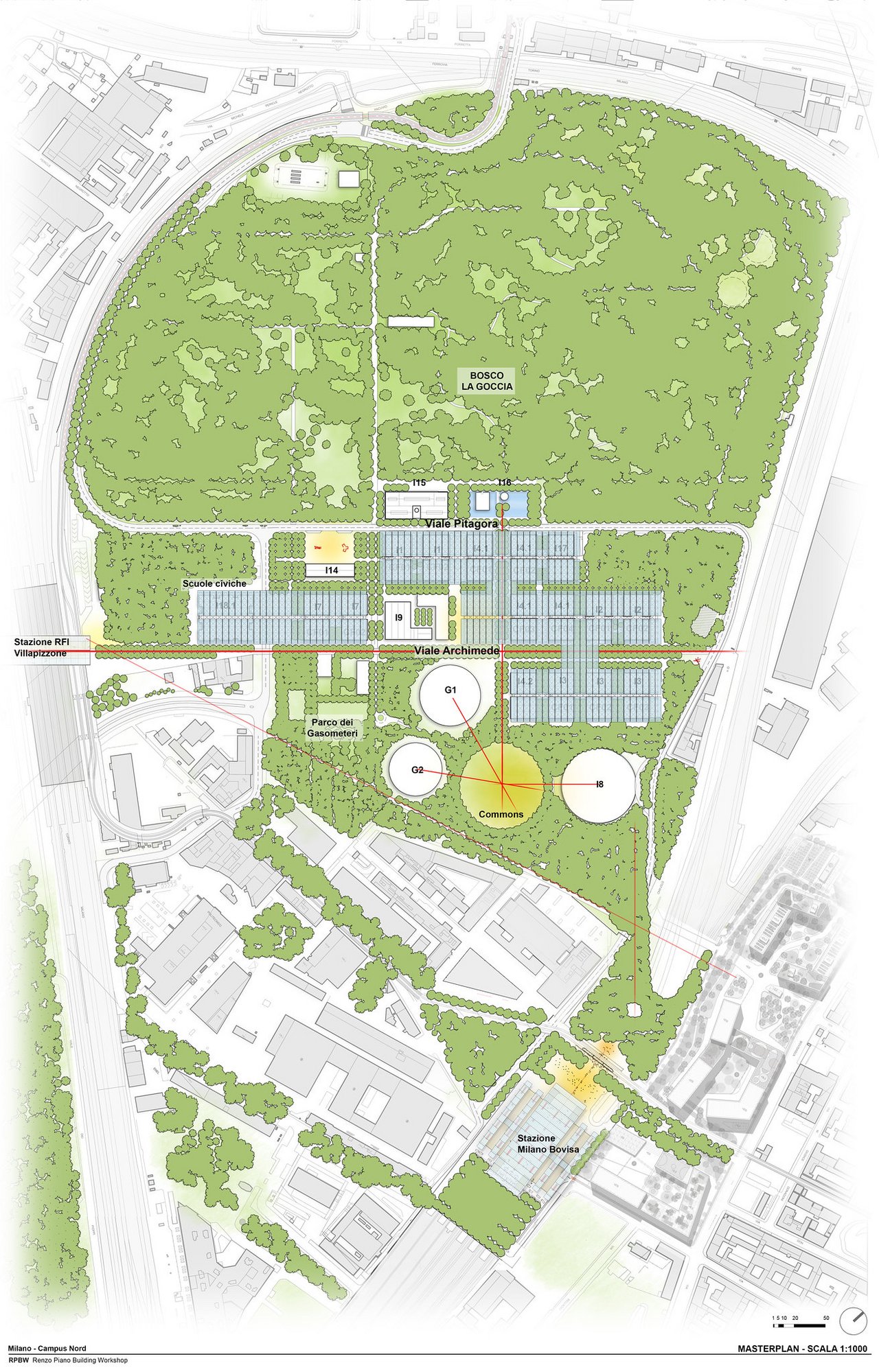 Masterplan of the Goccia area at Bovisa class=