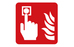 Simbolo dell'emergenza incendio class=